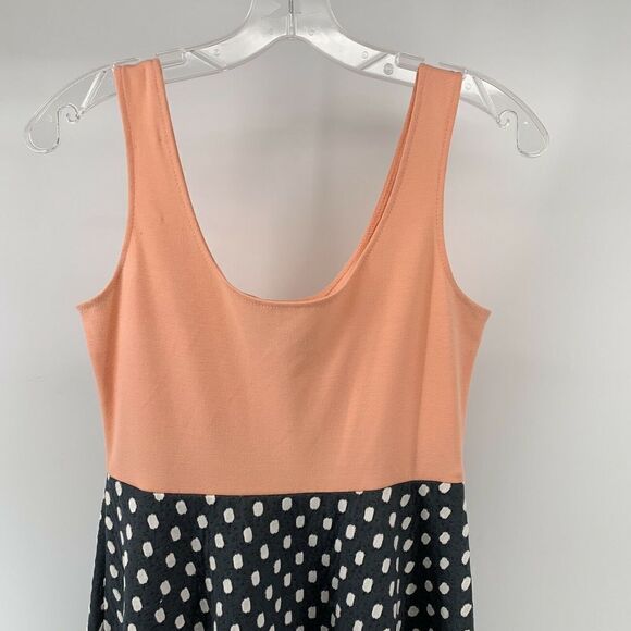 Judith March Fit Flare Sleeveless Polka Dot Dress - Picture 2 of 8